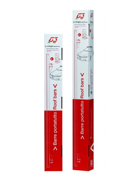Clop Airflow G3 1100 mm barres de toit en aluminium